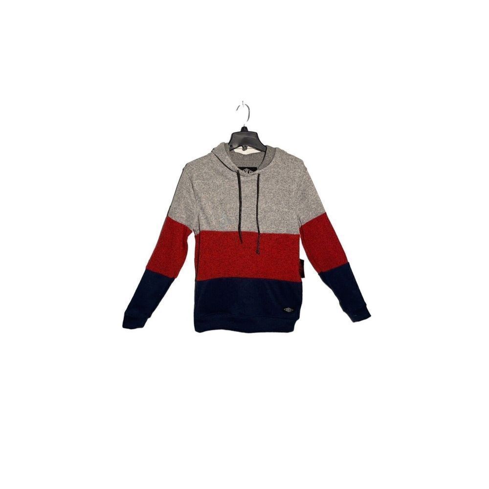 BKC Pullover Hoodie Color Knit Men’s Size Medium Blue, Red, Gray NWT